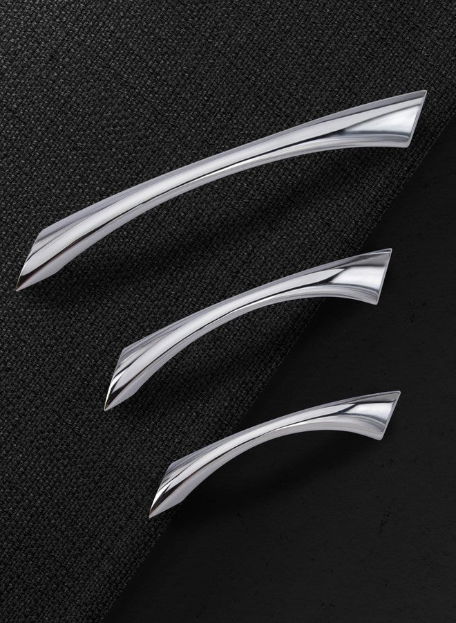 Atom 7.2 inches Zinc Cabinet Pull Handle | Chrome Plated Finish | Office Wardrobe Furniture Kitchen Drawer Push Bar, 212, Pack of 2 - Image 4